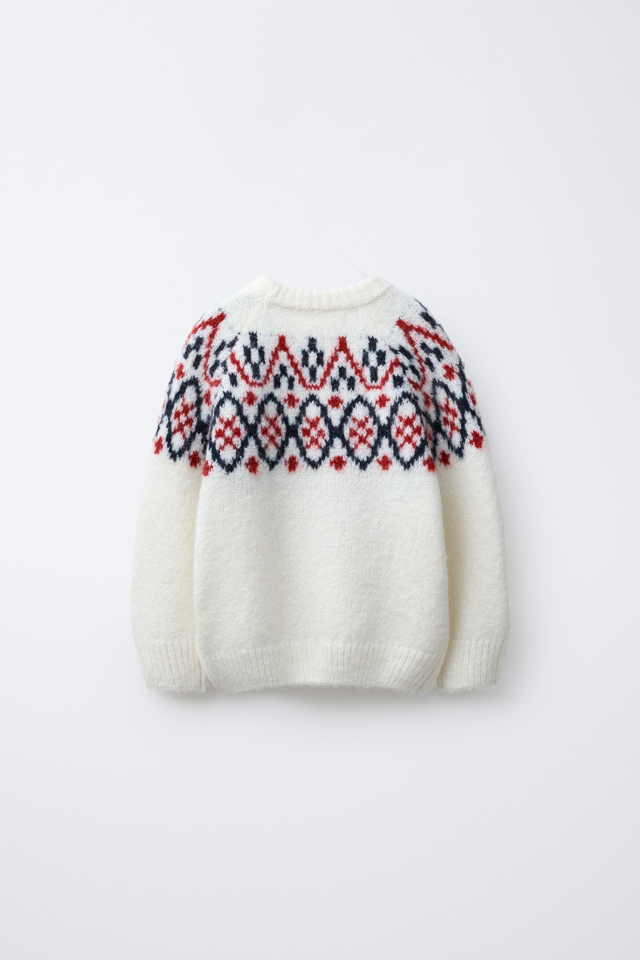 WOOL BLEND JACQUARD KNIT JUMPER